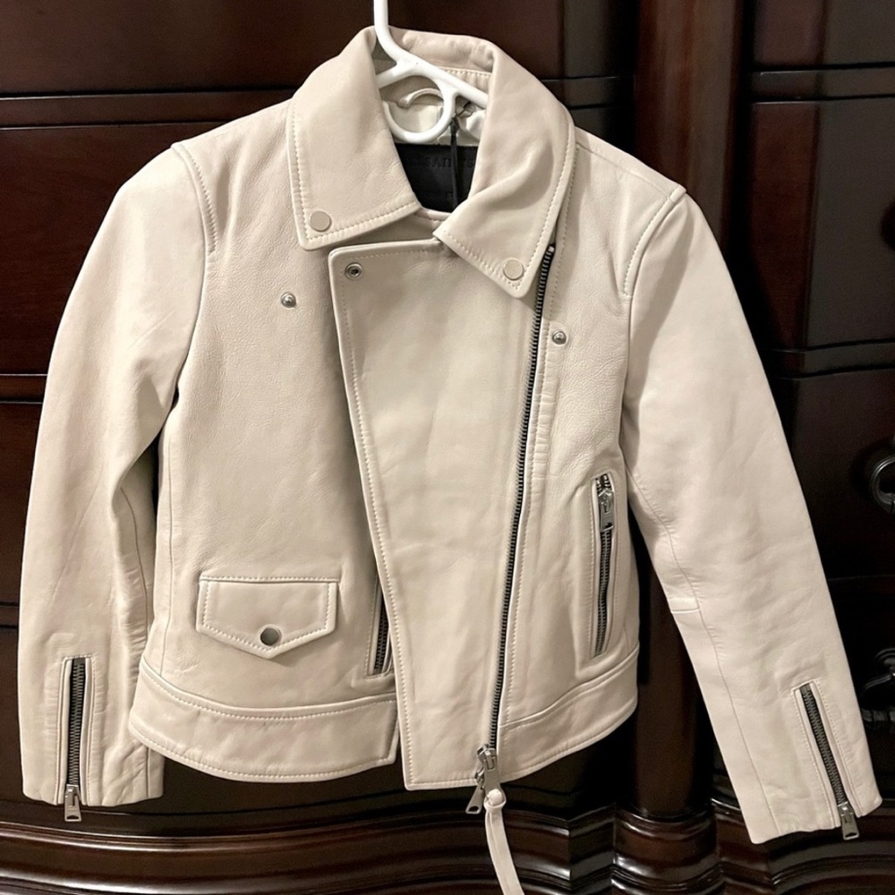 NWT AllSaints Kara Leather Jacket